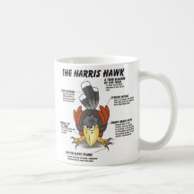 Harris Hawk el dibujo animado Tazas