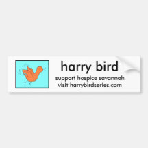 harry la pegatina para el parachoques del pájaro etiqueta de parachoque
