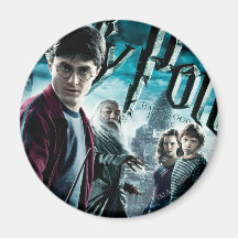 Harry Potter con Dumbledore Ron y Hermione 1 Imanes De Nevera