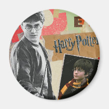 Harry Potter entonces y ahora Imán Para Frigorífico