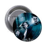 Harry Potter Ron Hermione en bosque botones