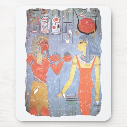 Hathor y Horemheb Alfombrillas De Ratón