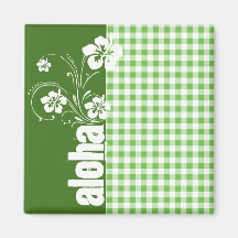 Hawaiana; A cuadros verde; Guinga Iman Para Frigorífico