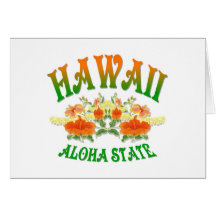 Hawaiana de Hawaii Tarjetón