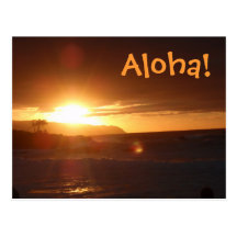 Hawaiana de la postal de Hawaii