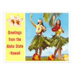 Hawaiana del vintage tarjetas postales