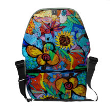 Hawaiana en la primavera bolsas de mensajeria