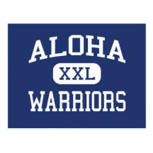 Hawaiana - guerreros - High School secundaria - ha Tarjeta Postal