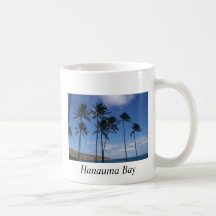 Hawaii, bahía de Hanauma Tazas De Café
