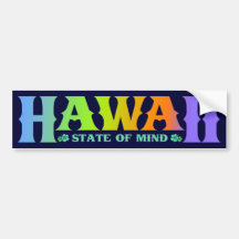 Hawaii Pegatina De Parachoque