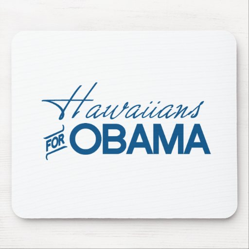 Hawaiians para Obama - .png Alfombrilla De Ratones