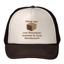 Hay 1000 razones para amar a Montessori Gorros Bordados