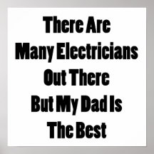 Hay muchos electricistas hacia fuera allí pero mi  poster