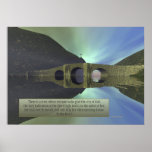 "Hay poster inspirado de la escritura de un río"