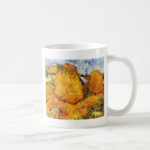 Haystacks en Provence de Van Gogh. Taza