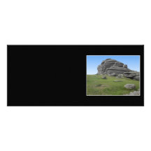 Haytor. Rocas en Devon Inglaterra. En negro Lona