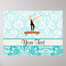 Haz de balanza de la gimnasia posters