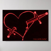 heart&amp; negro de las espadas, HALLOWCAUST Impresiones
