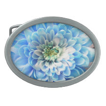 hebilla del cinturón azul de la flor hebilla de cinturon