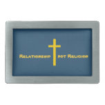 Hebilla del cinturón cristiana de la relación cruz hebillas de cinturon rectangulares