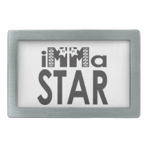 Hebilla del cinturón de la estrella de Imma Hebilla Cinturon Rectangular
