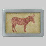 Hebilla del cinturón de la silueta del burro del v hebillas de cinturón