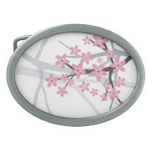 Hebilla del cinturón de Sakura Hebilla De Cinturón Oval
