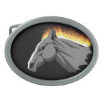 Hebilla del cinturón del caballo del fuego hebilla cinturón oval