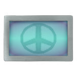 Hebilla del cinturón del signo de la paz hebilla de cinturon rectangular