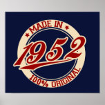 Hecho en 1952 impresiones