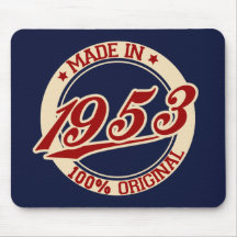 Hecho en 1953 alfombrilla de ratones
