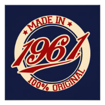 Hecho en 1961 comunicado personalizado