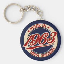Hecho en 1963 llavero