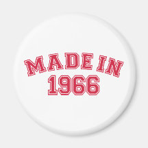 Hecho en 1966 iman de nevera