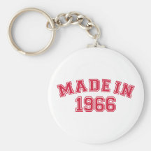 Hecho en 1966 llavero personalizado