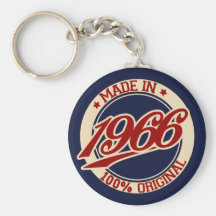Hecho en 1966 llaveros personalizados