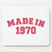 Hecho en 1970 tapete de raton