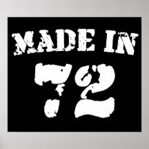 Hecho en 1972 impresiones