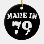 Hecho en 1979 ornamento de navidad