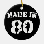 Hecho en 1980 ornamento de navidad