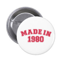 Hecho en 1980 pins