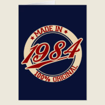 Hecho en 1984 tarjetas