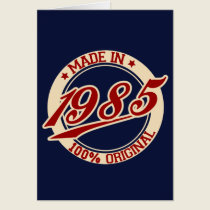 Hecho en 1985 tarjetas