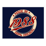 Hecho en 1988 postal