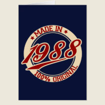 Hecho en 1988 tarjetas
