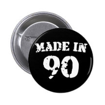Hecho en 1990 pin
