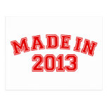Hecho en 2013 postal
