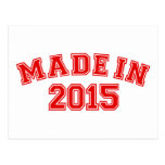 Hecho en 2015 postal