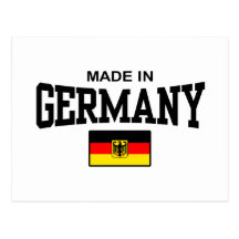 Hecho en Alemania Tarjeta Postal