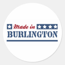 Hecho en Burlington Etiquetas